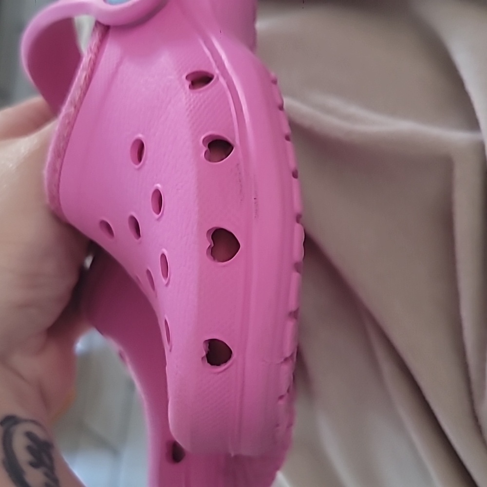 Skechers Toddler Girl's Pink Classic Lined Clog Sandal Size 5C Firm - Picture 6 of 6